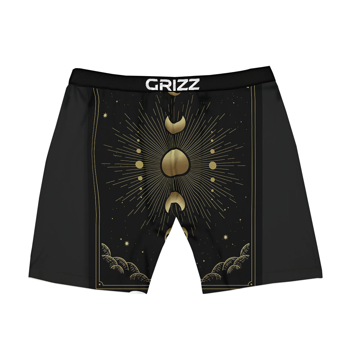 Phases And Eclipse Print Boxer Briefs-grizzshop