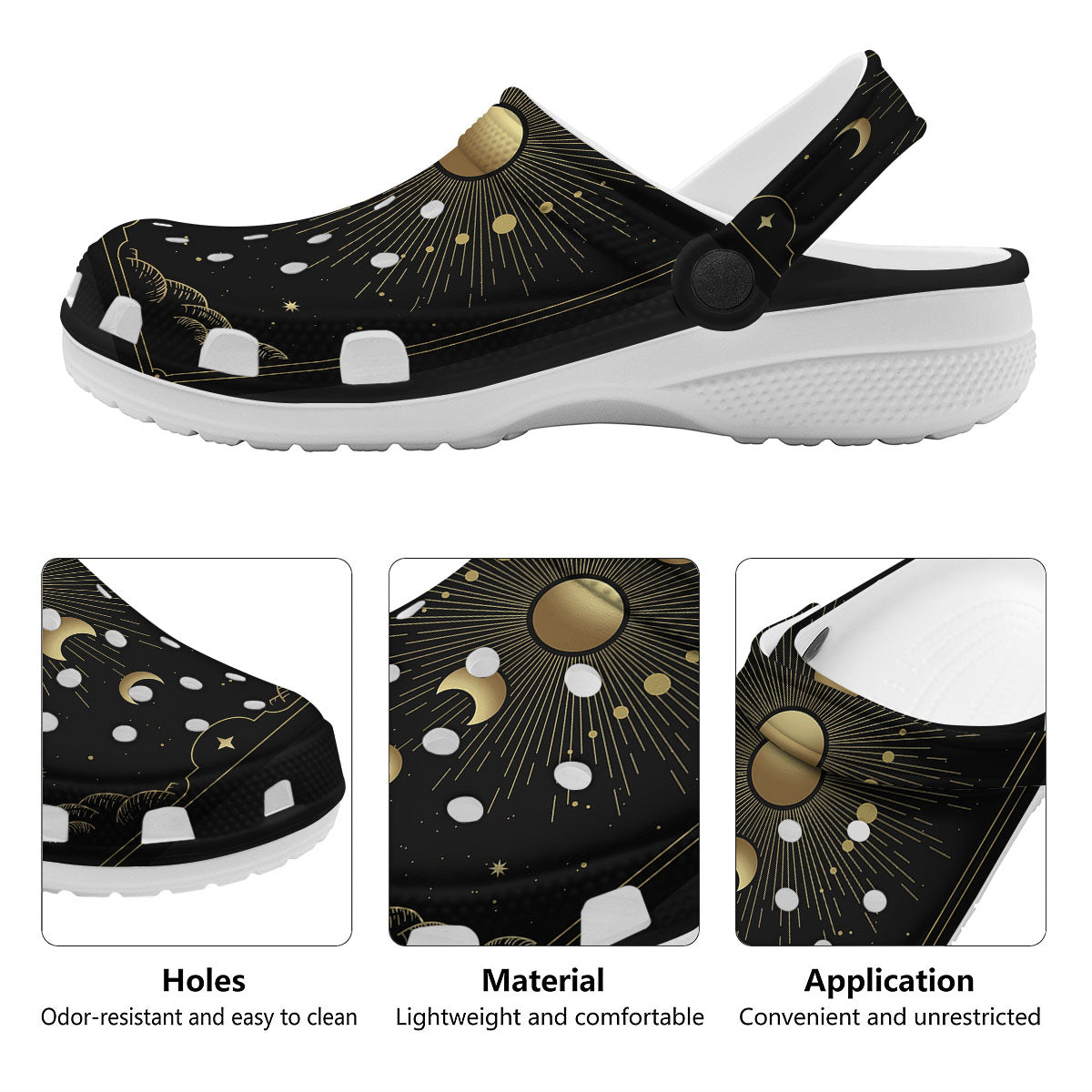 Phases And Eclipse Print Clog-grizzshop