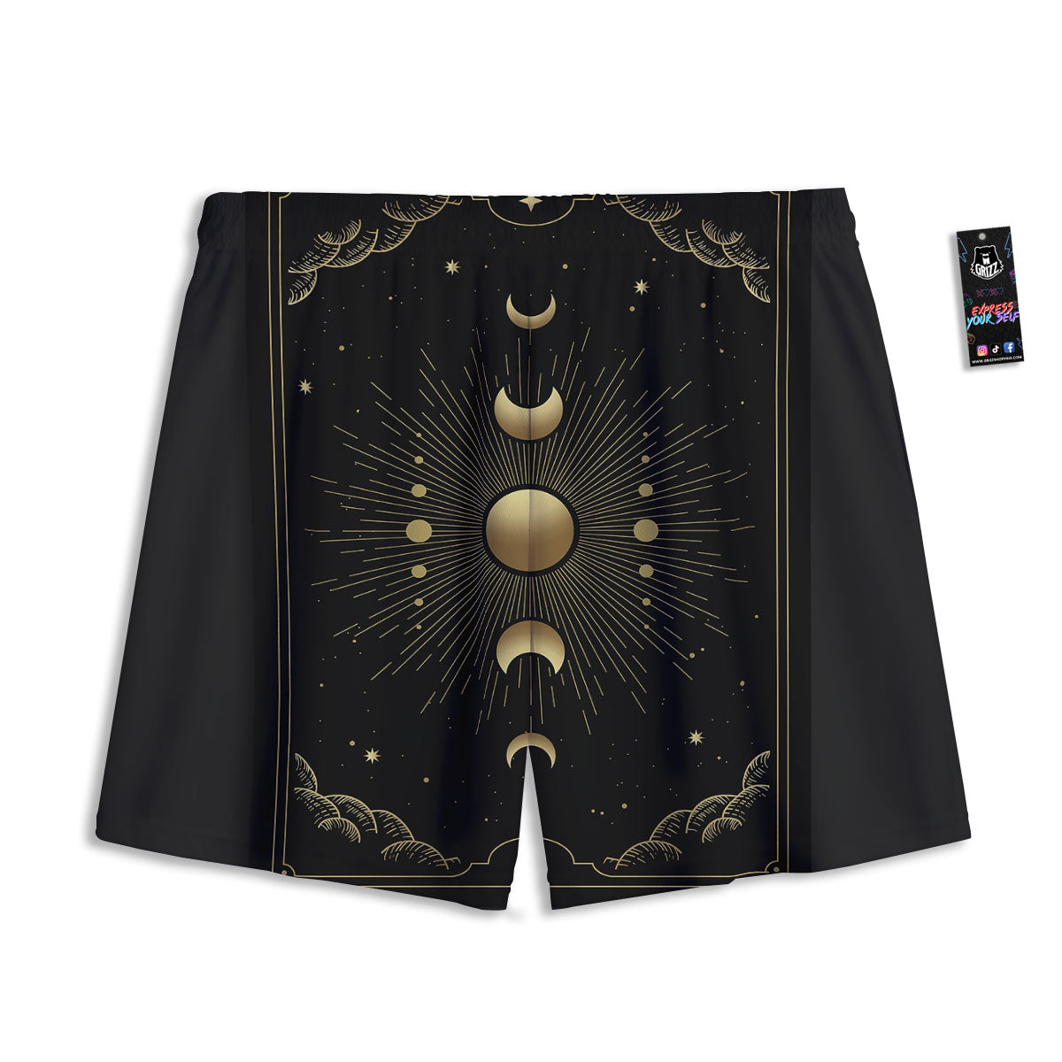 Phases And Eclipse Print Mesh Shorts