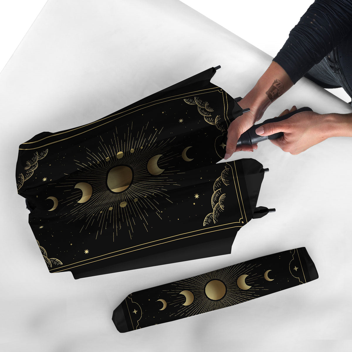 Phases And Eclipse Print Umbrella-grizzshop