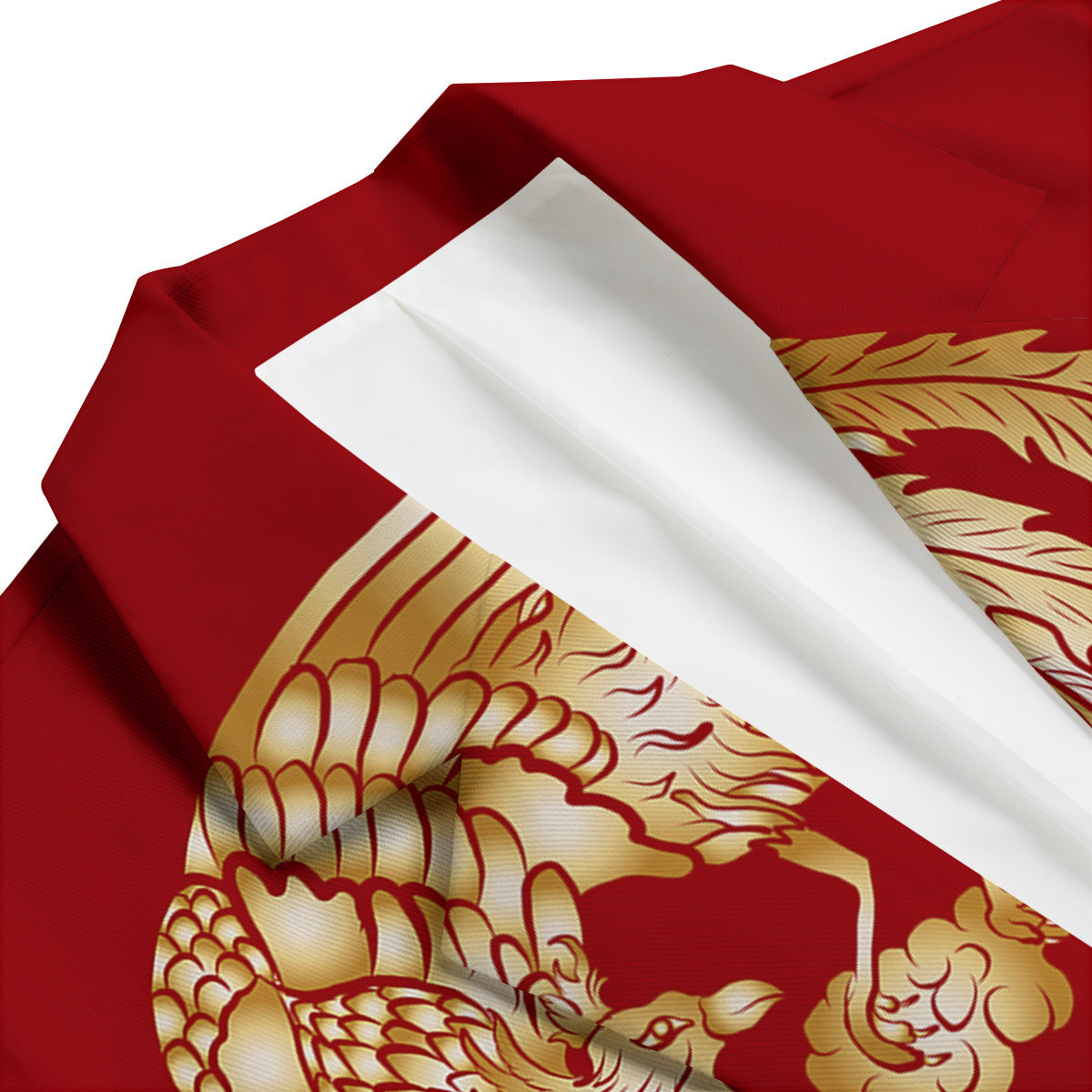 Phoenix Chinese Print Men's Blazer-grizzshop