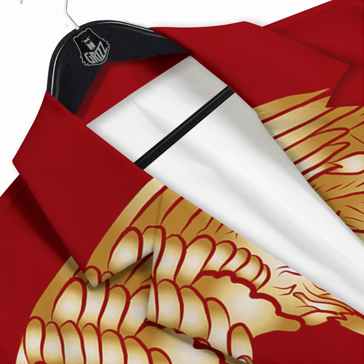 Phoenix Chinese Print Men's Sport Coat-grizzshop