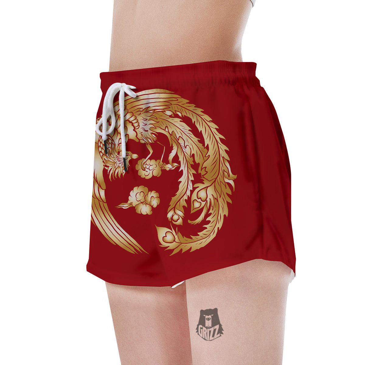 Phoenix Chinese Print Women's Shorts-grizzshop