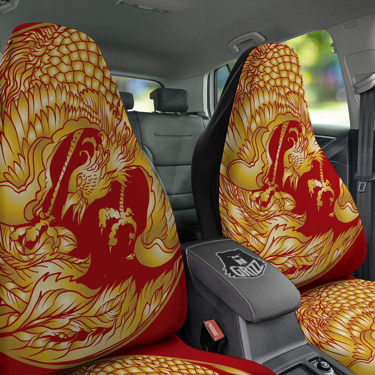 Phoenix Japanese Print Car Seat Covers-grizzshop