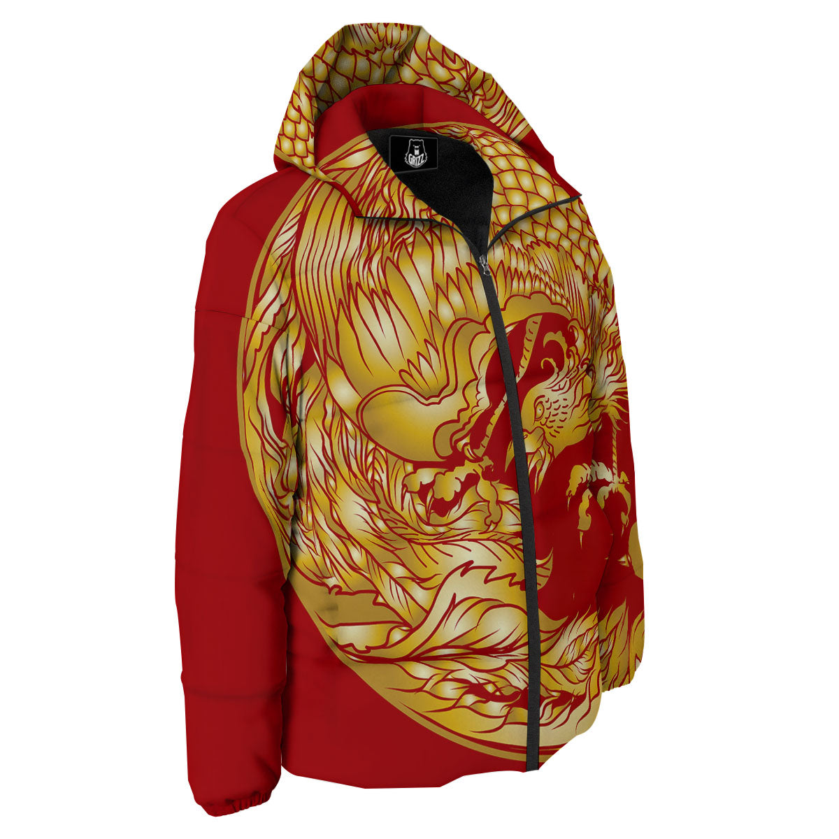 Phoenix Japanese Print Down Jacket-grizzshop