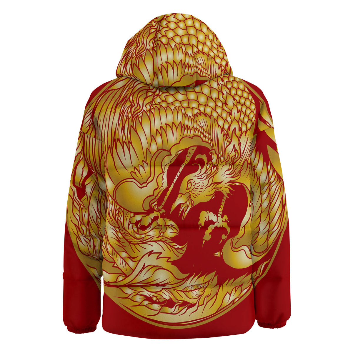 Phoenix Japanese Print Down Jacket-grizzshop
