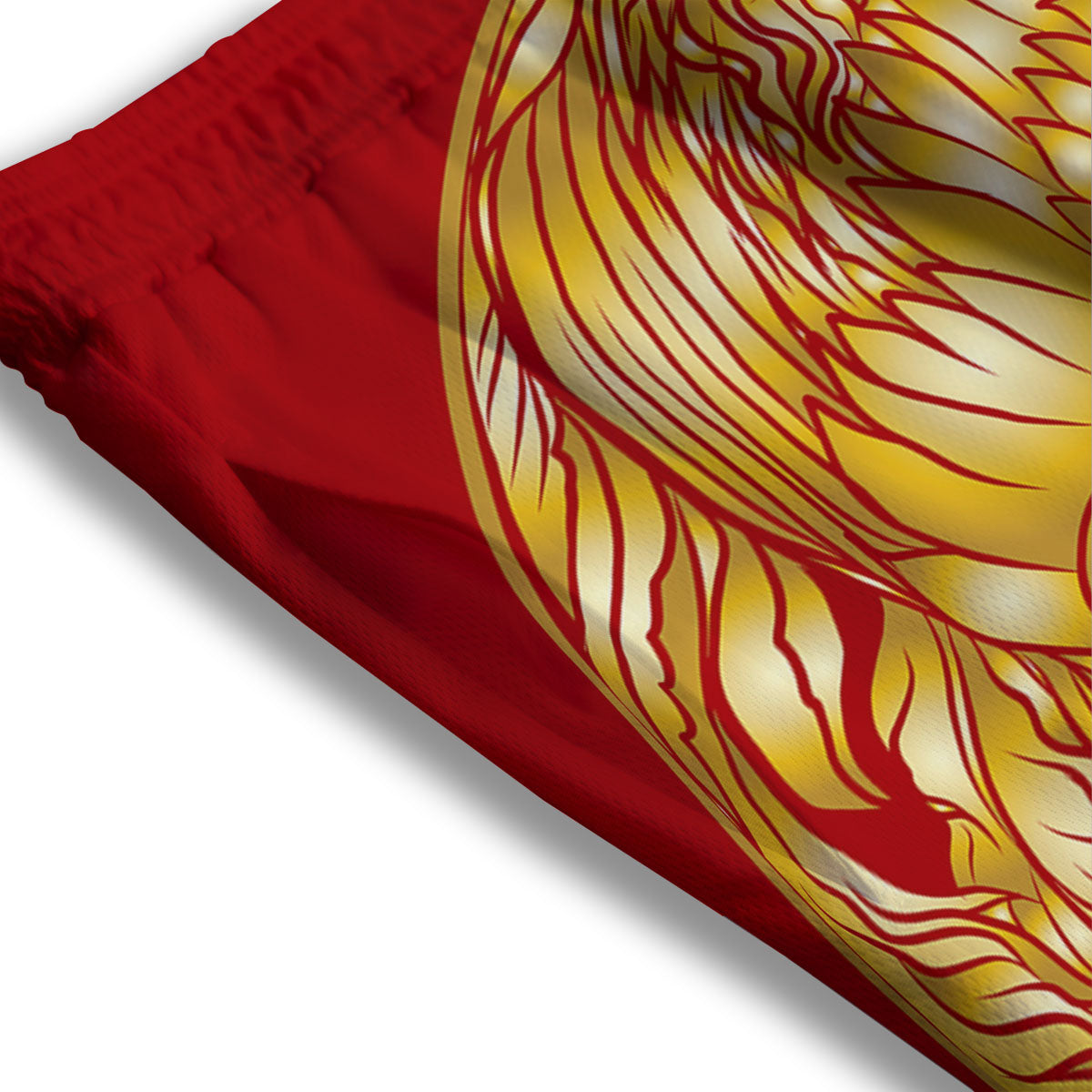 Phoenix Japanese Print Mesh Shorts