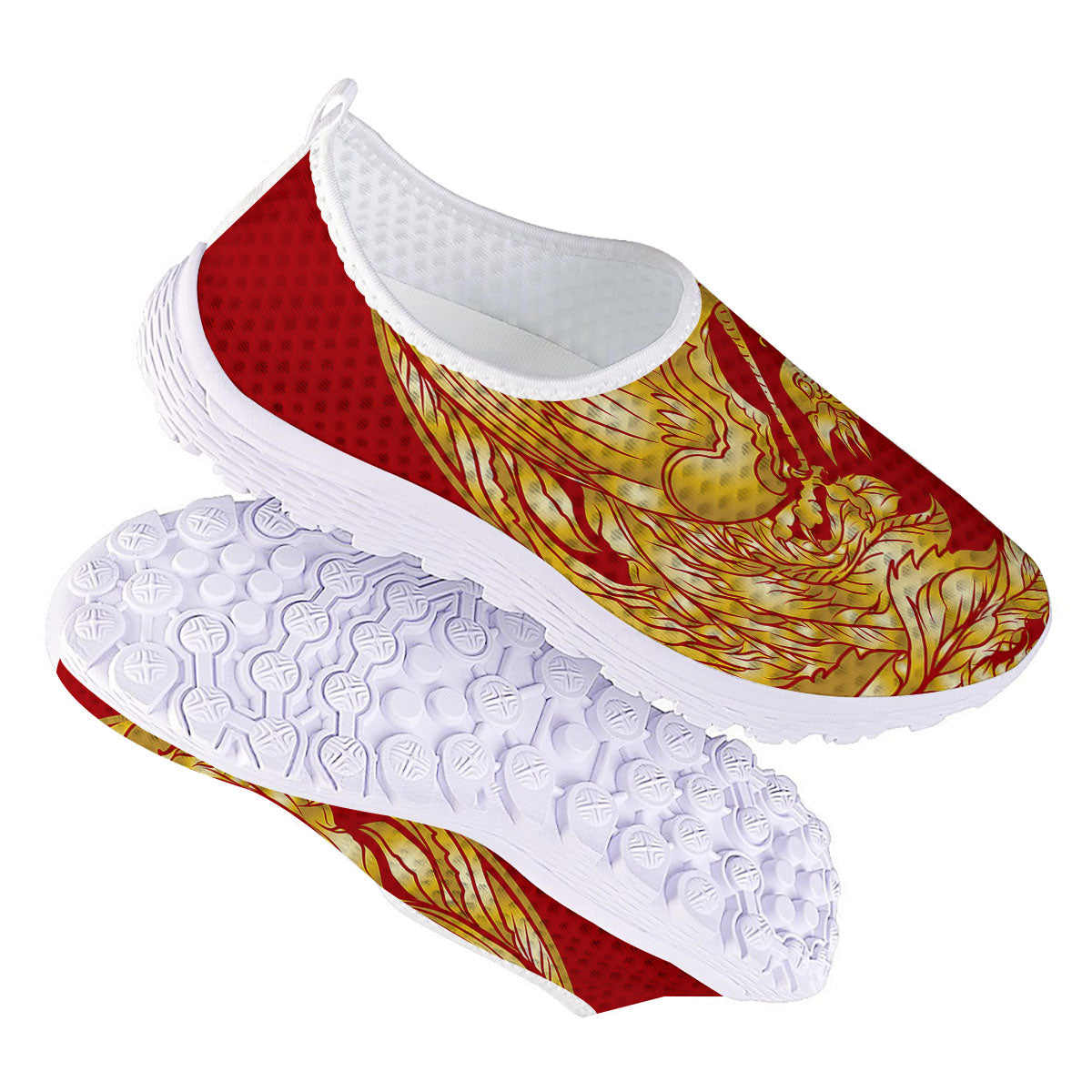 Phoenix Japanese Print Nurse Shoes-grizzshop