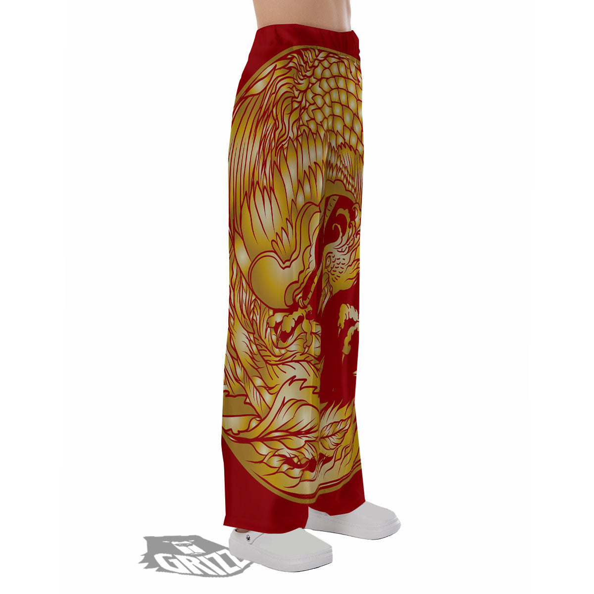 Phoenix Japanese Print Pajama Pants-grizzshop