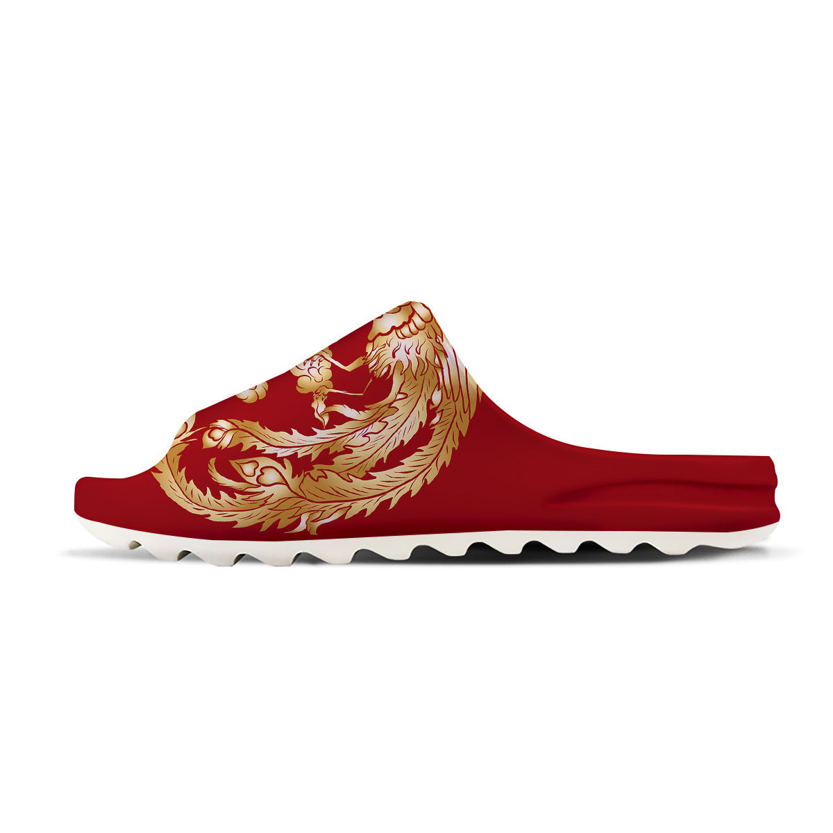 Phoenix Chinese Print Sandals-grizzshop