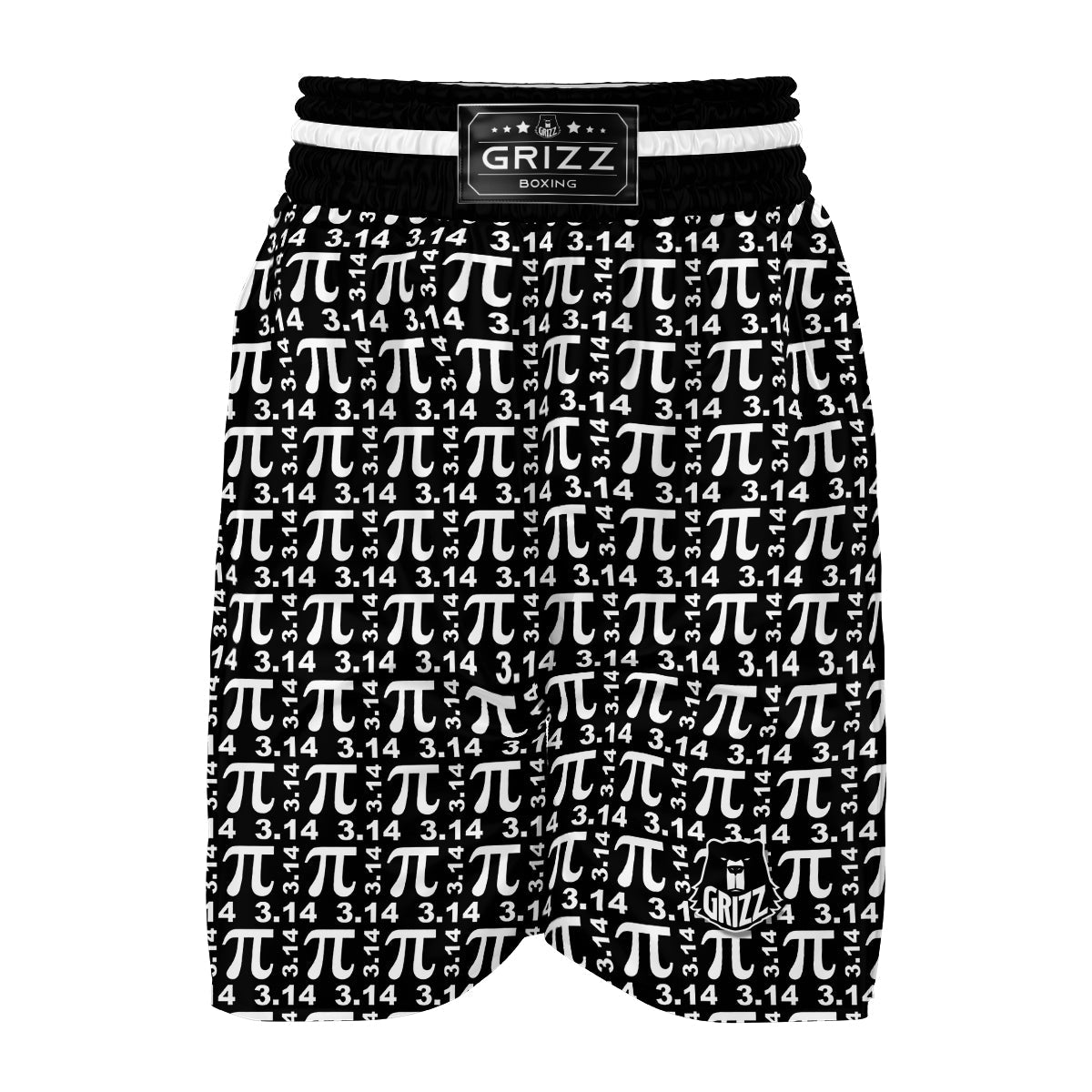 Pi 3.14 Math Print Pattern Boxing Shorts-grizzshop