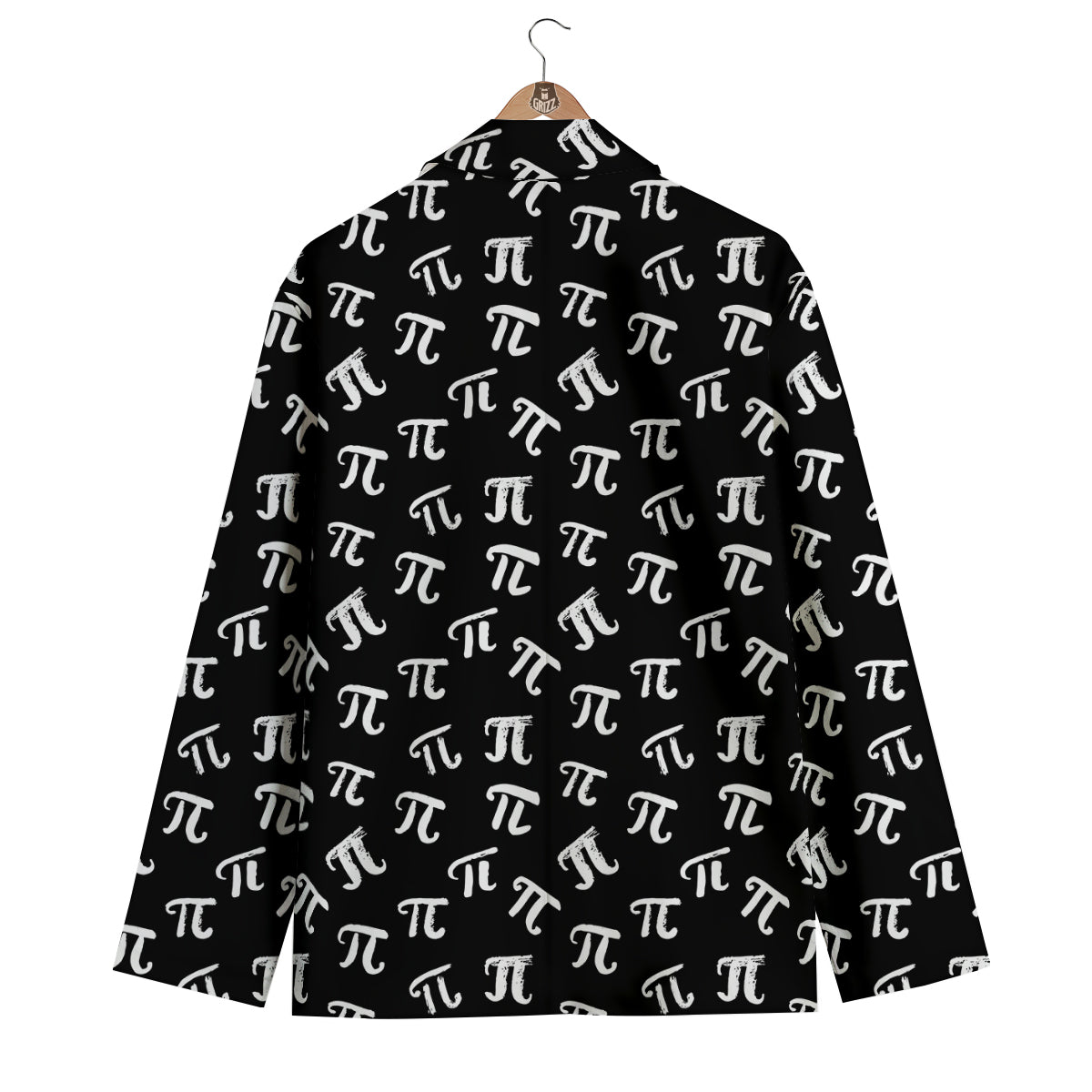 Pi Symbol Math Print Pattern Men's Blazer-grizzshop