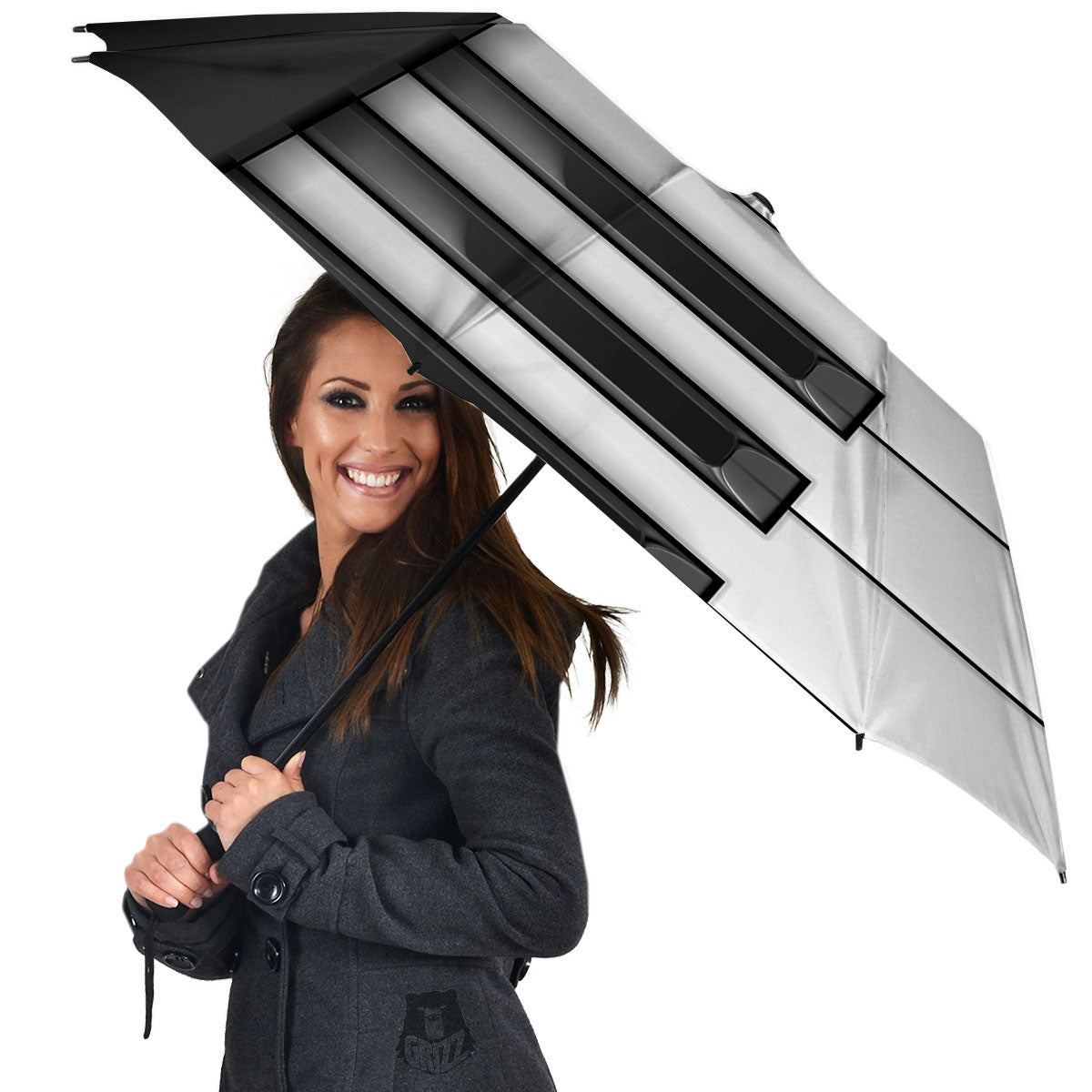 Piano Keyboard Print Umbrella-grizzshop