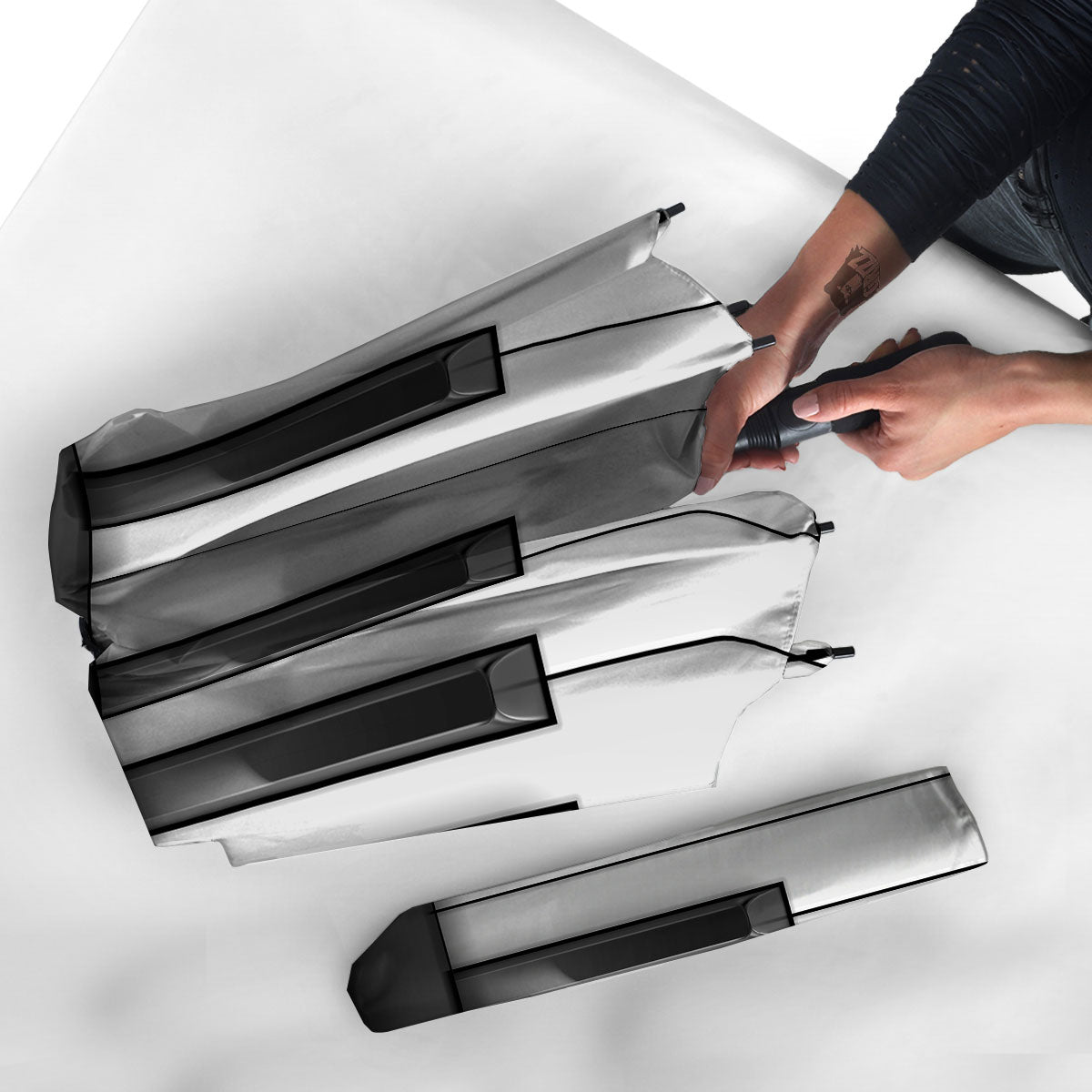 Piano Keyboard Print Umbrella-grizzshop