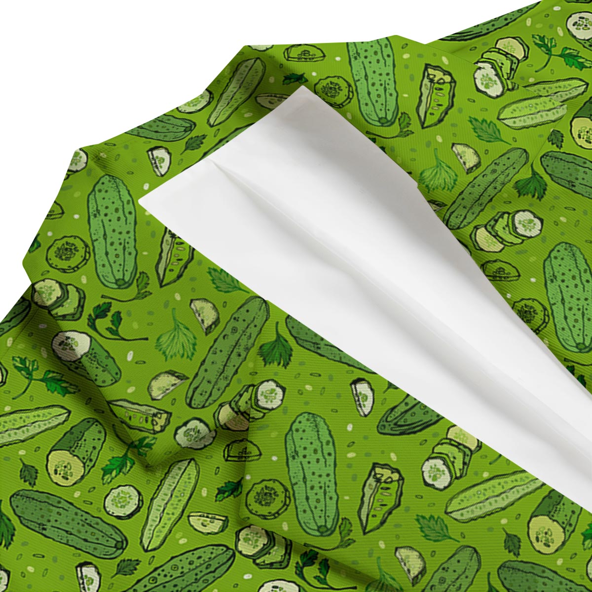 Pickle Cucumber Print Pattern Men's Blazer-grizzshop
