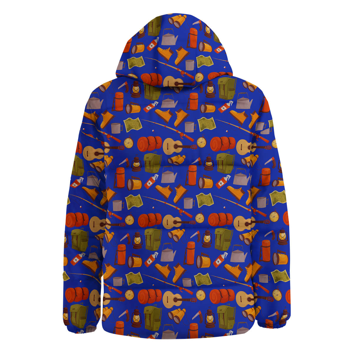 Picnic Camping Print Pattern Down Jacket-grizzshop