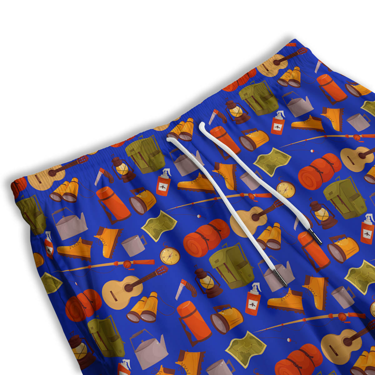Picnic Camping Print Pattern Men's Athletic Shorts