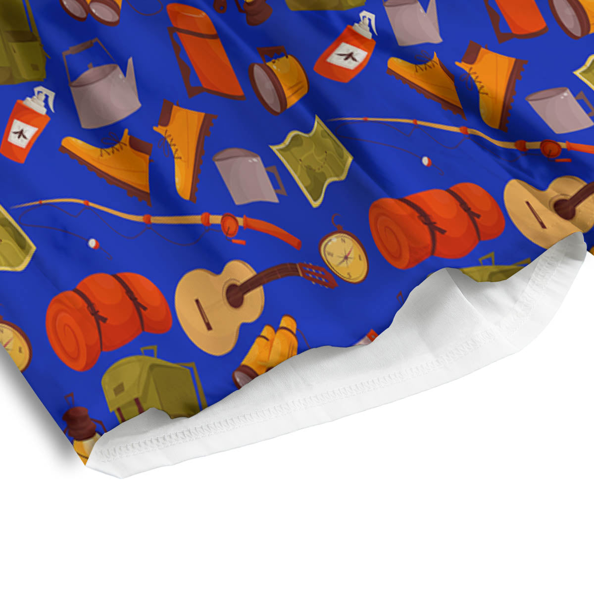 Picnic Camping Print Pattern Men's Athletic Shorts