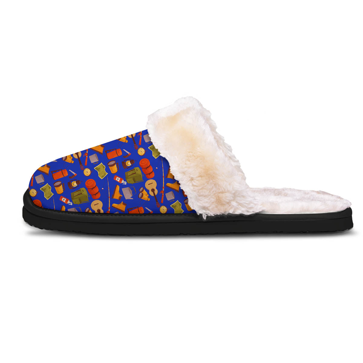 Picnic Camping Print Pattern Slippers-grizzshop
