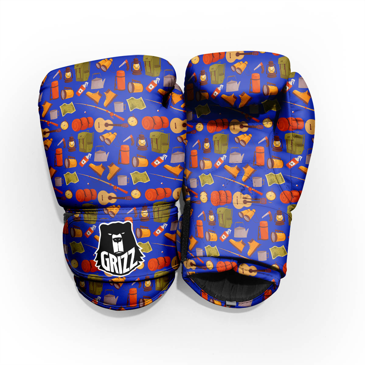 Picnic Camping Print Pattern Pro Boxing Glove