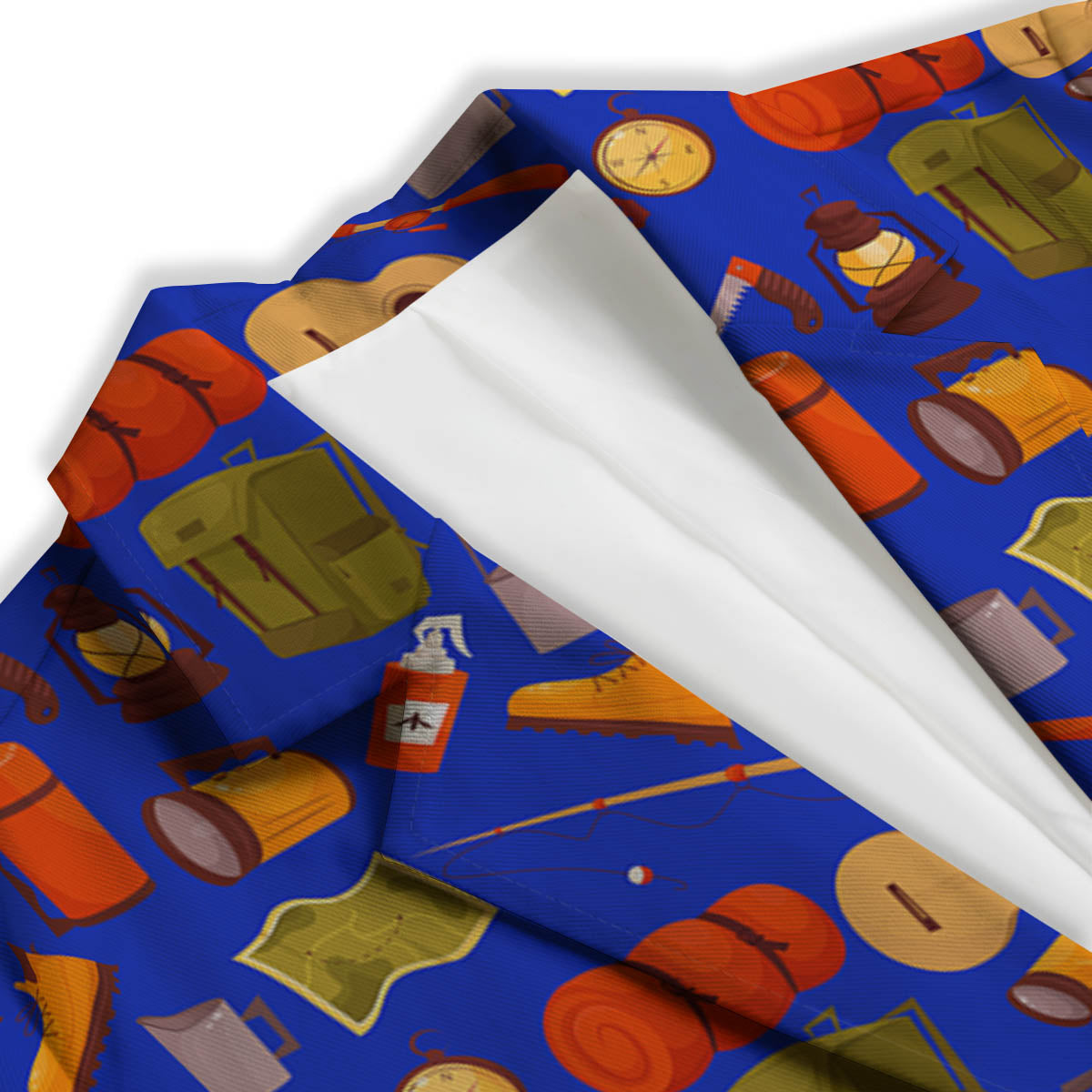 Picnic Camping Print Pattern Women's Blazer-grizzshop