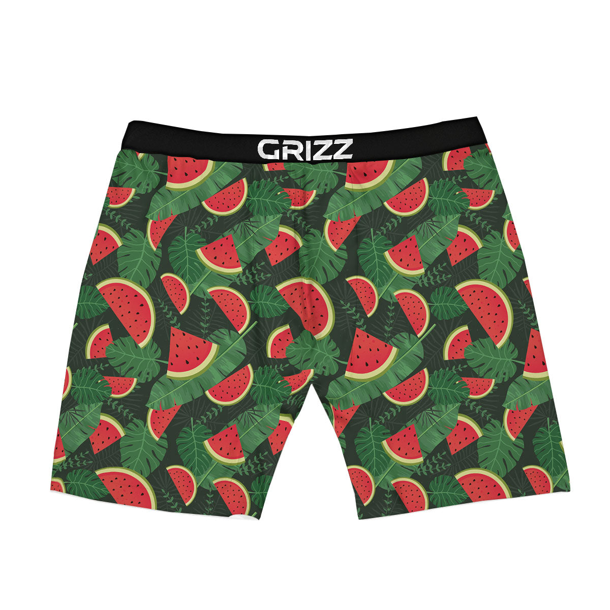 Pieces Leaf Watermelon Print Pattern Boxer Briefs-grizzshop