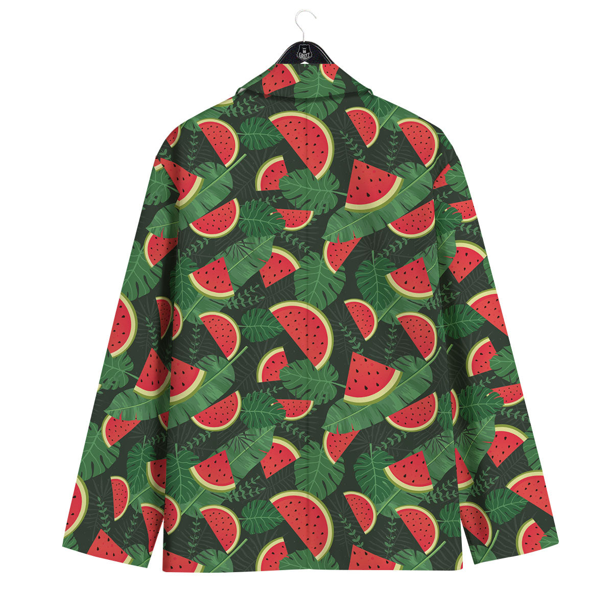 Pieces Leaf Watermelon Print Pattern Men's Sport Coat-grizzshop