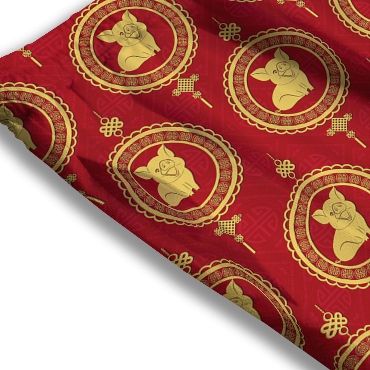 Pomeranian Cute Print Pattern Mesh Shorts