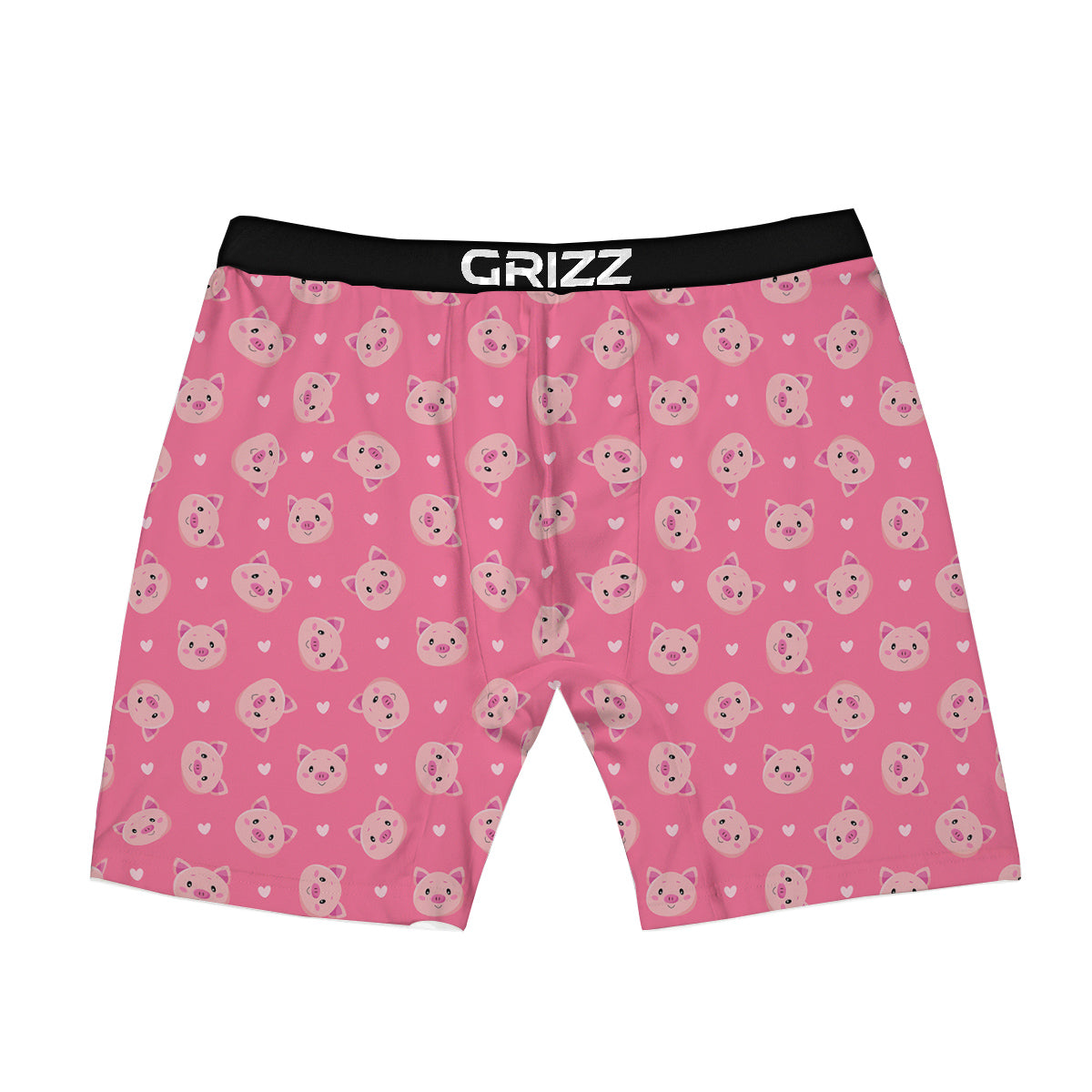 Pig Cute Cartoon Print Pattern Boxer Briefs-grizzshop