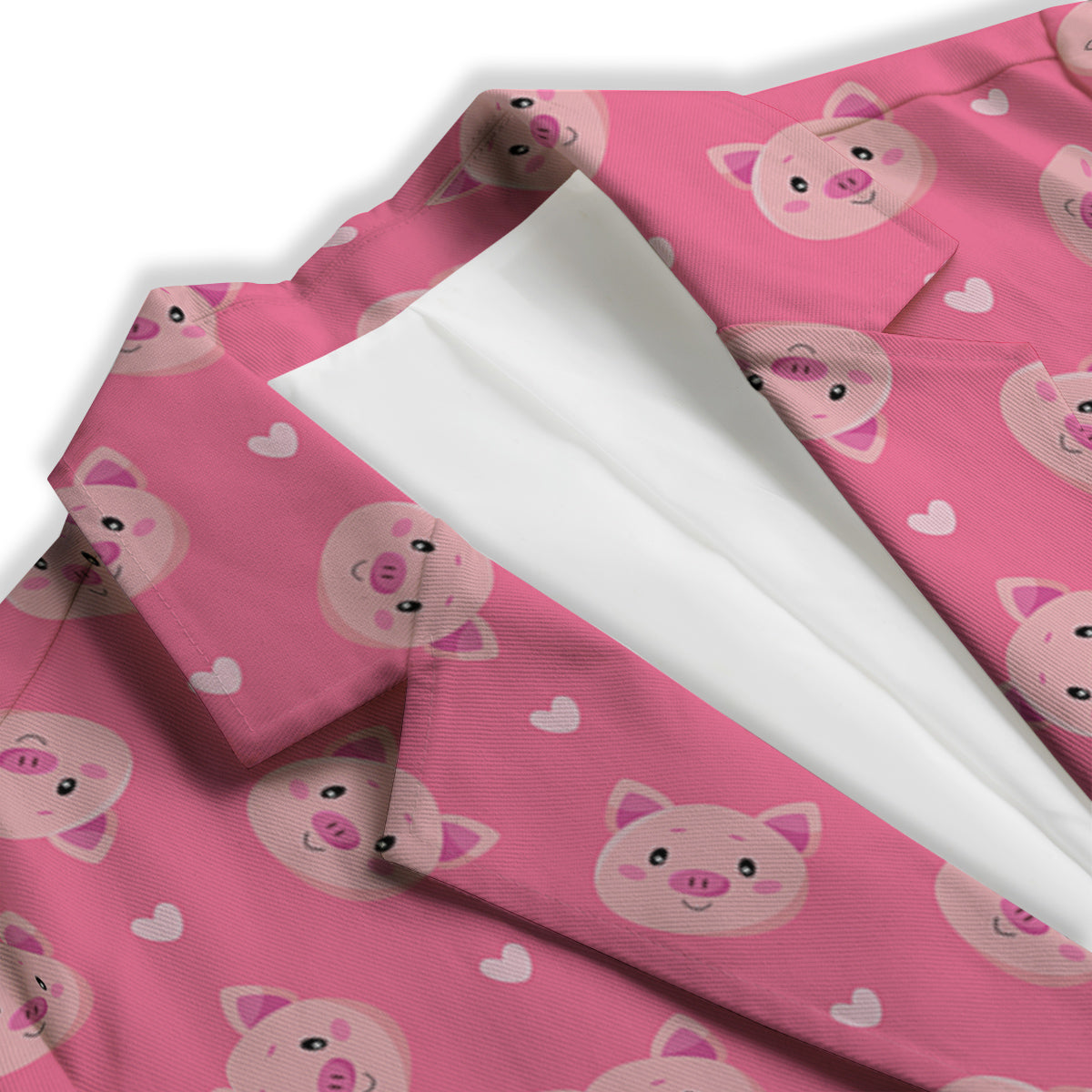 Pig Cute Cartoon Print Pattern Women's Blazer-grizzshop