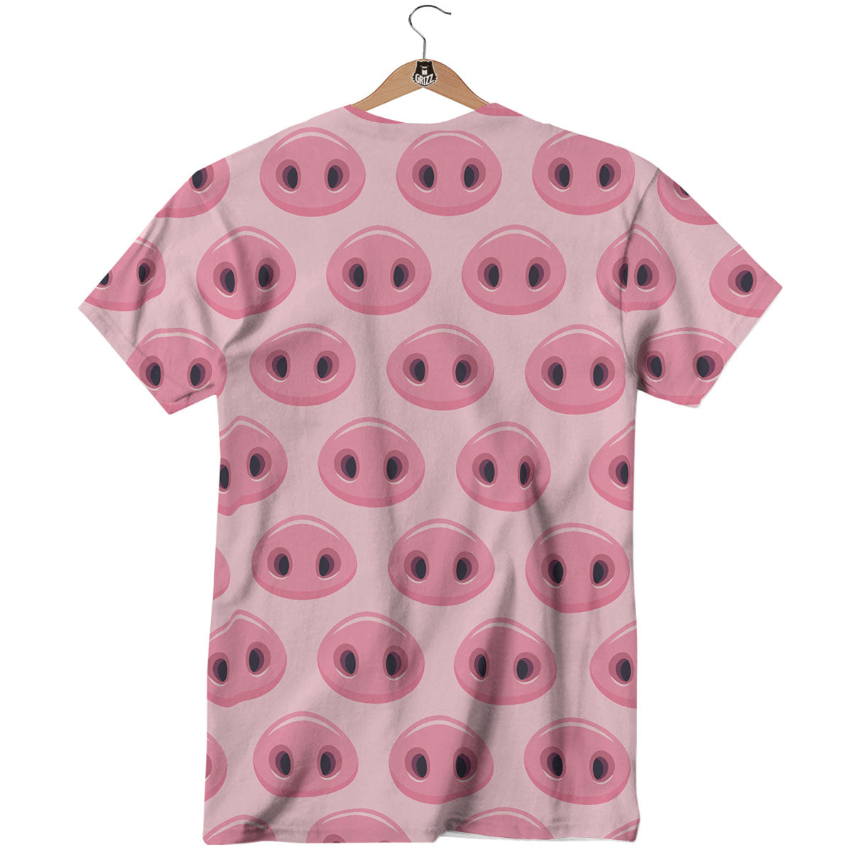 Pig Nose Pink Print Pattern T-Shirt-grizzshop