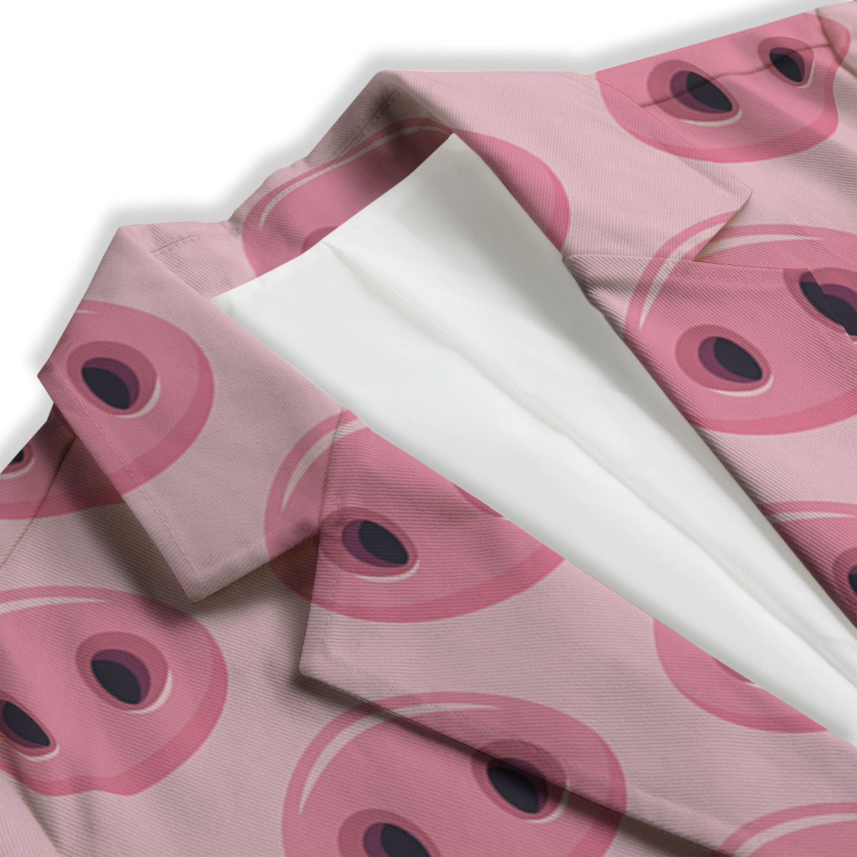 Pig Nose Pink Print Pattern Women's Blazer-grizzshop
