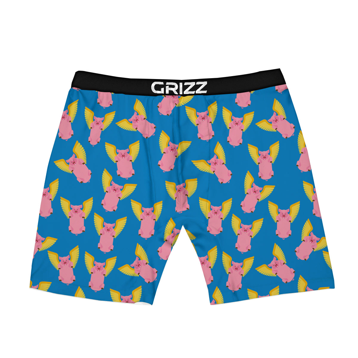 Pig Pink Vintage Print Pattern Boxer Briefs-grizzshop