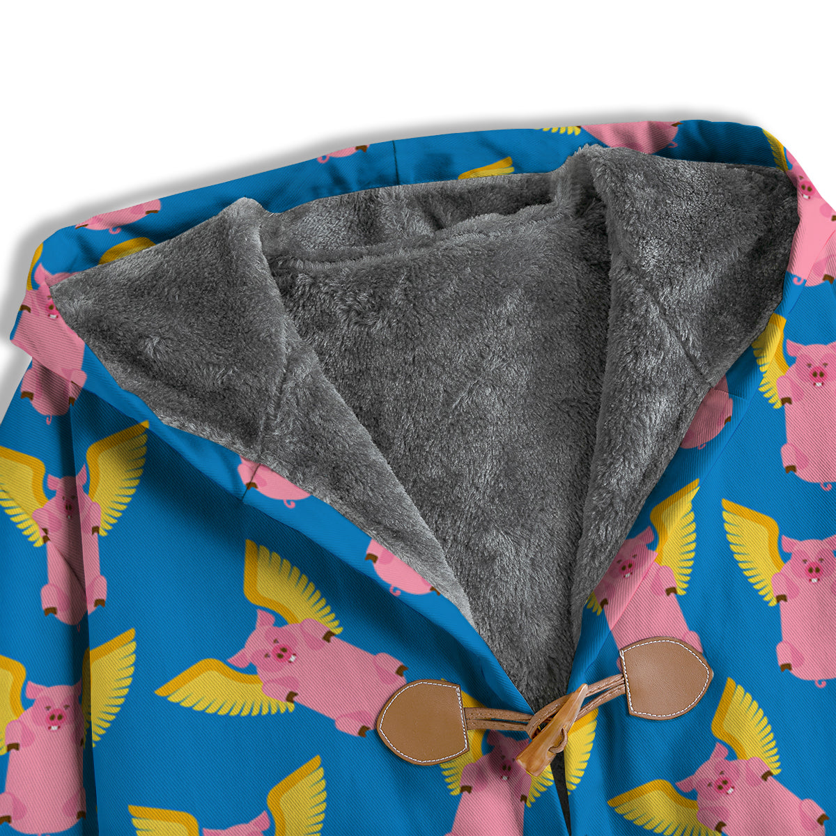 Pig Pink Vintage Print Pattern Men's Windbreaker Jacket-grizzshop