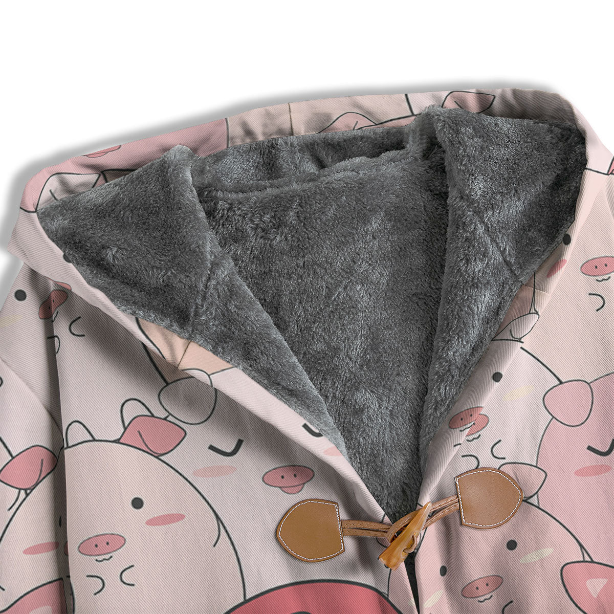 Pig Tail Pink Print Men's Windbreaker Jacket-grizzshop