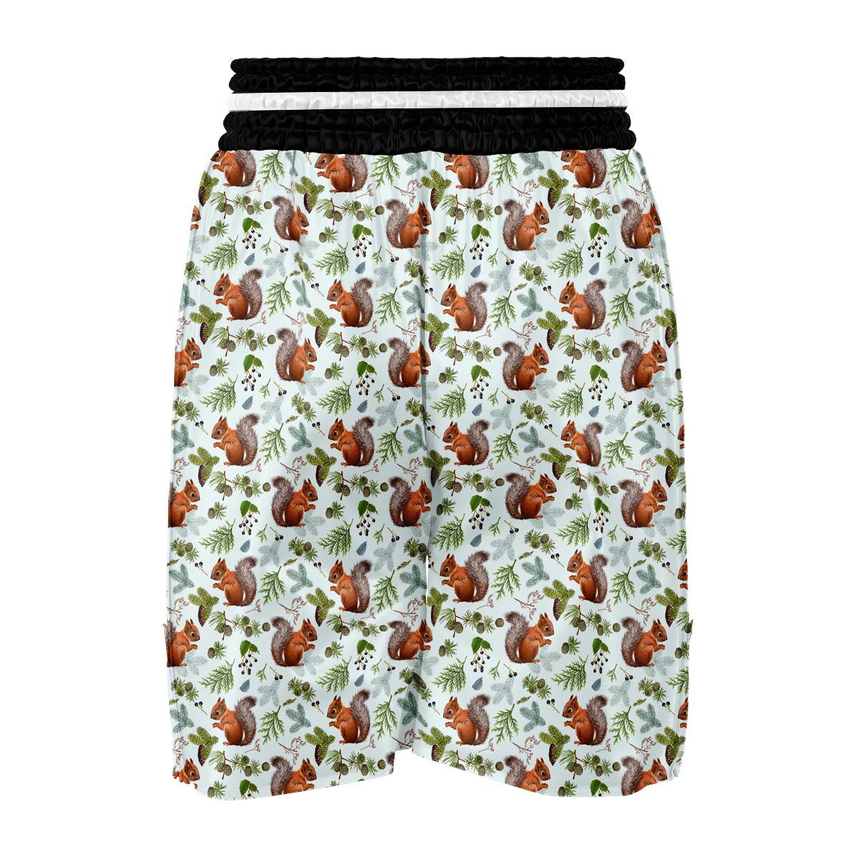Pine Cone Squirrel Boxing Shorts-grizzshop
