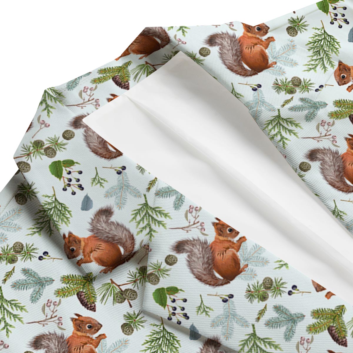 Pine Cone Squirrel Men's Blazer-grizzshop