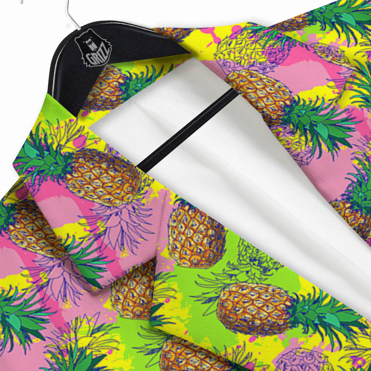 Pineapple Aloha Colorful Print Pattern Men's Sport Coat-grizzshop
