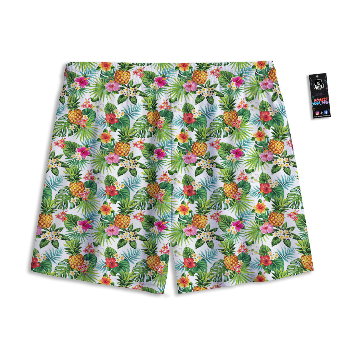 Pinscher Doberman Print Mesh Shorts