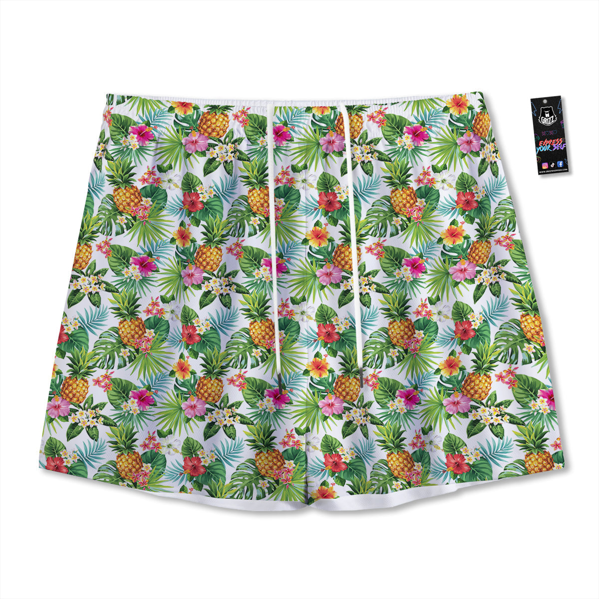 Pinscher Doberman Print Mesh Shorts