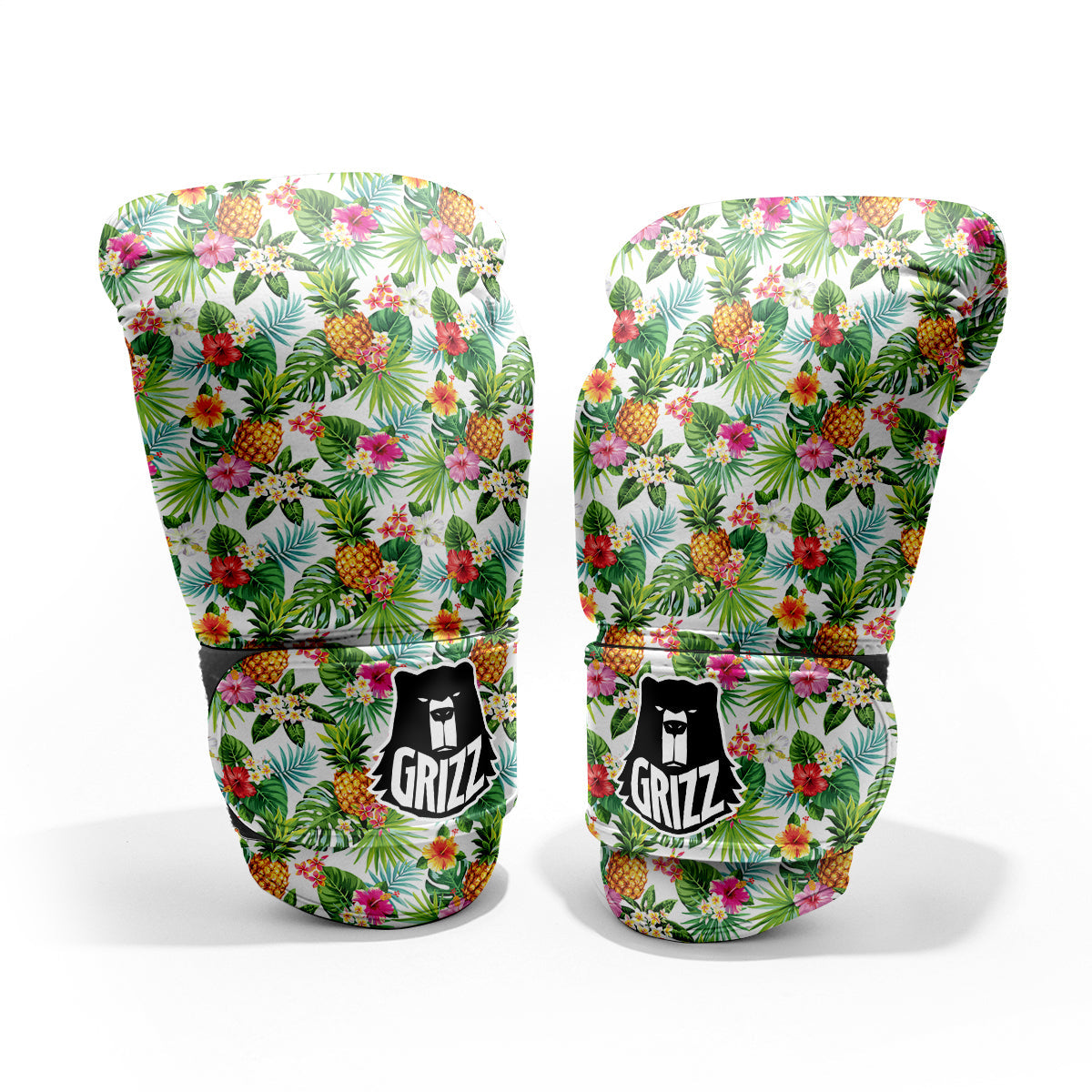 Pineapple Aloha Hawaiian Print Pattern Pro Boxing Glove
