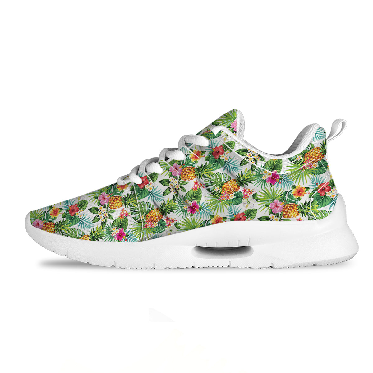 Pineapple Aloha Hawaiian Print Pattern Tennis Shoes-grizzshop