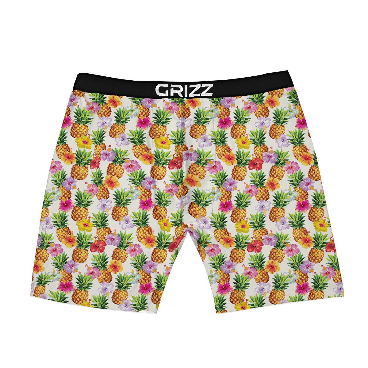 Pineapple Aloha Summer Print Pattern Boxer Briefs-grizzshop