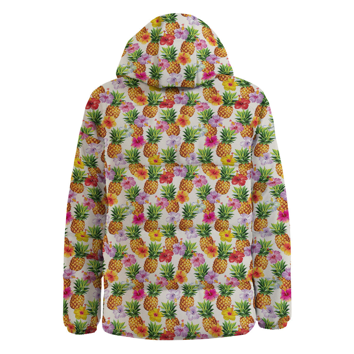 Pineapple Aloha Summer Print Pattern Down Jacket-grizzshop