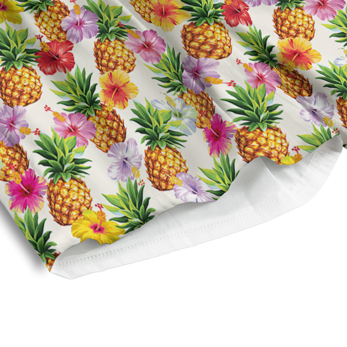 Pineapple Aloha Summer Print Pattern Men's Athletic Shorts
