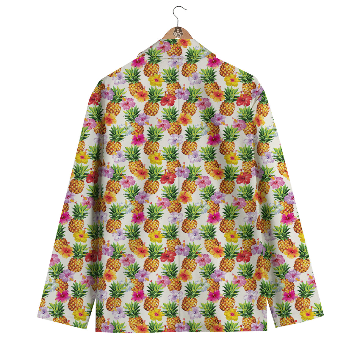 Pineapple Aloha Summer Print Pattern Men's Blazer-grizzshop