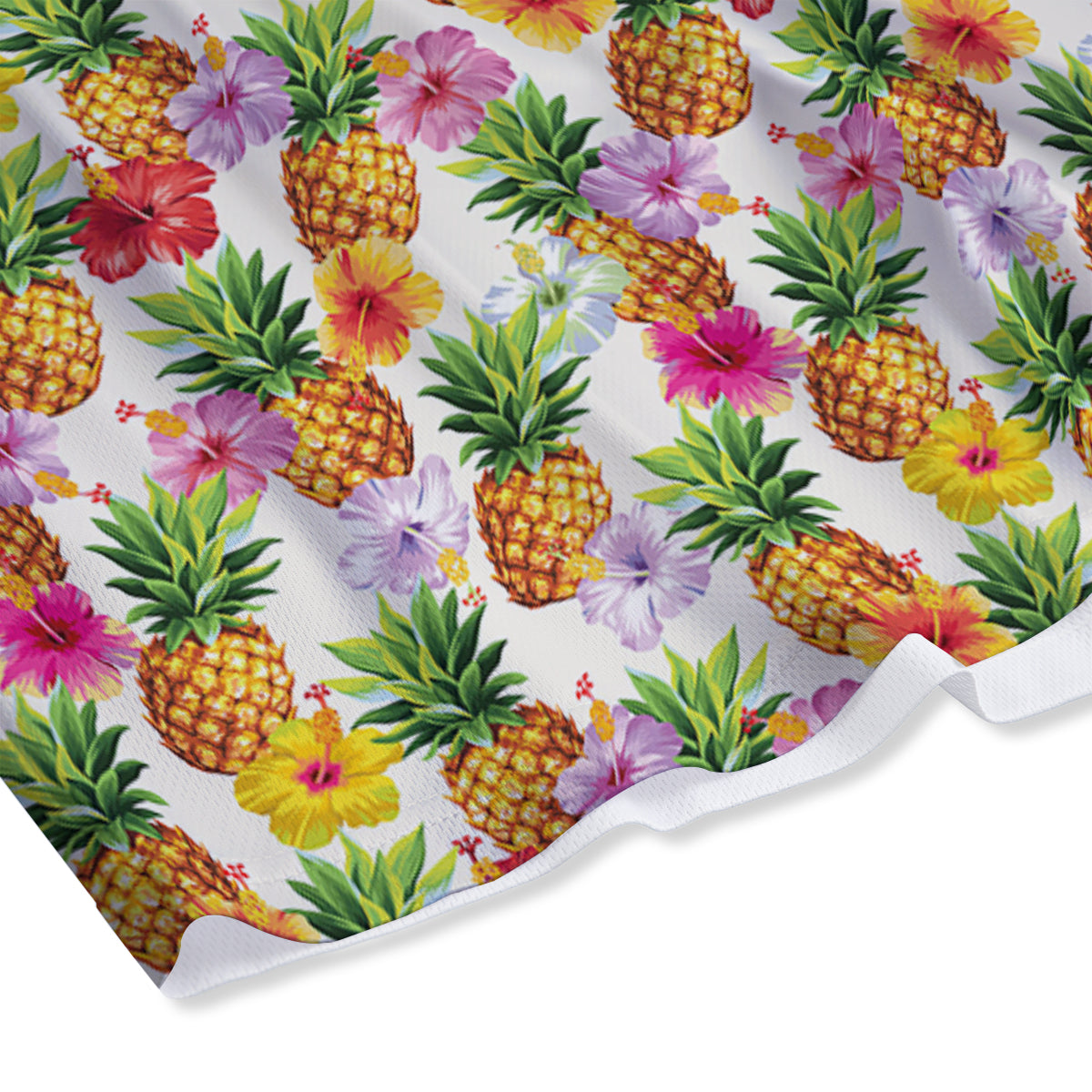 Pineapple Aloha Summer Print Pattern Mesh Shorts-grizzshop