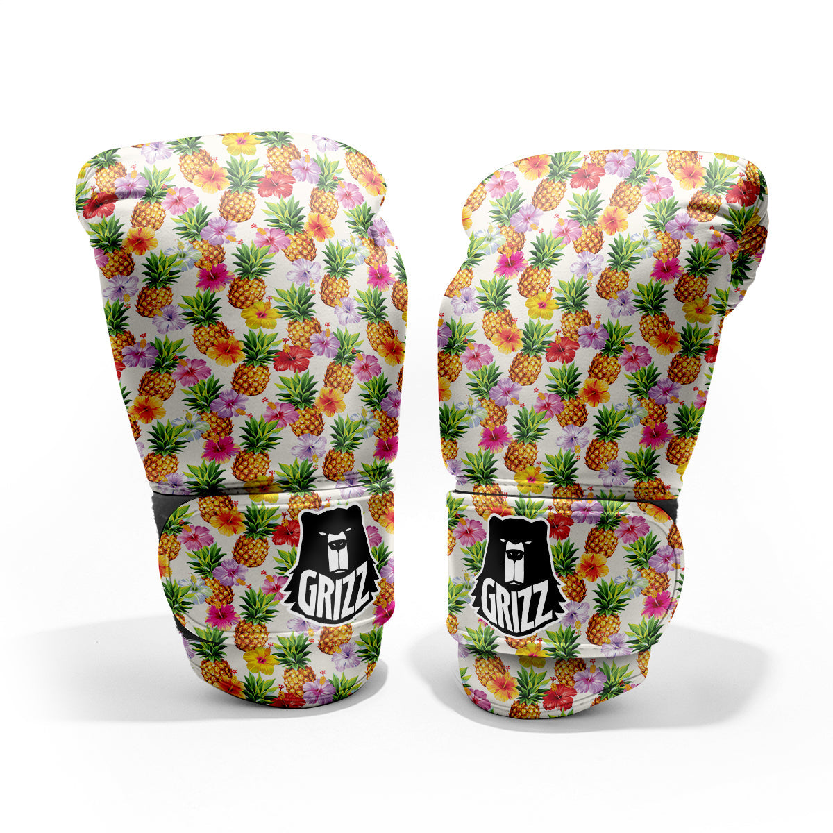 Pineapple Aloha Summer Print Pattern Pro Boxing Glove