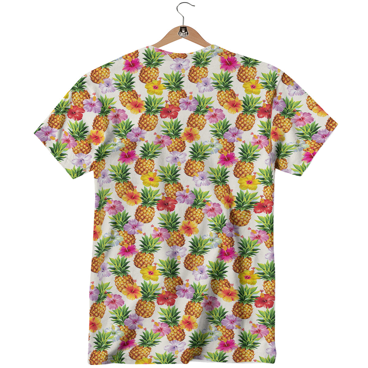 Pineapple Aloha Summer Print Pattern T-Shirt-grizzshop