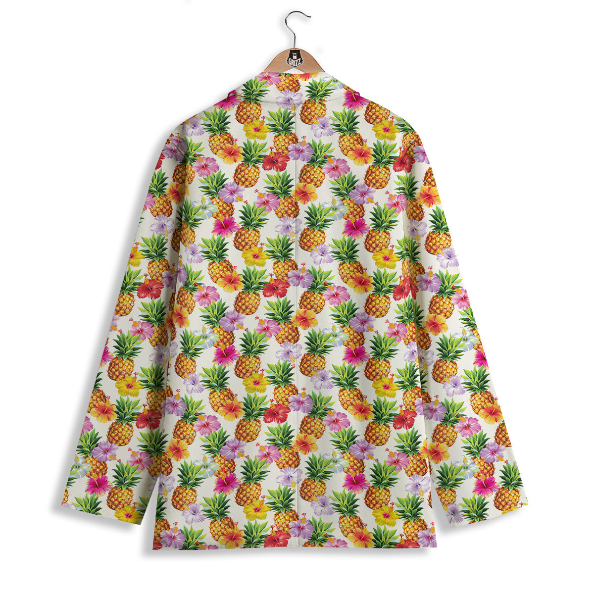Pineapple Aloha Summer Print Pattern Women's Blazer-grizzshop